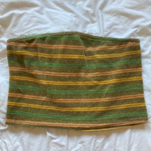 Urban Outfitters Vintage Style Striped Tube Top size Large
